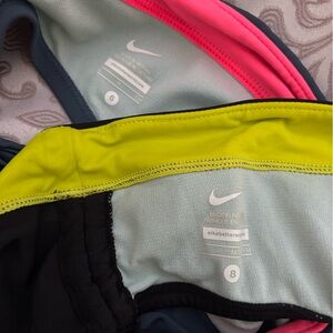 Nike Sports Bras in Bright Yellow and Pink